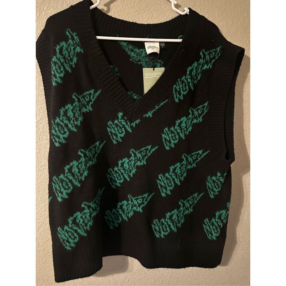 No Fear X H&M Fuzzy Sweater Vest